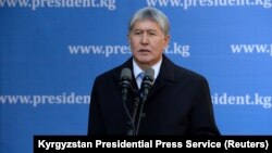 Қирғизистоннинг амалдаги президенти А.Атамбаев, Бишкек, 2017 йил 15 октябри.