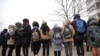 Belarus - Farewell ceremony and funeral of teacher Maryna Parkhimovich killed by a pupil Vadzim M. in Stouptsy on February 11. Stouptsy, 13Feb2019