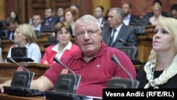 Vojislav Šešelj u poslaničkoj klupi Skupštine Srbije