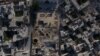Разьбіты бамбёжкамі Алепа, выгляд зьверху