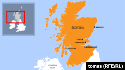 Mapa Škotske