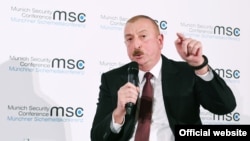 İlham Əliyev Münxen Təhlükəsizlik Konfransında. 2020