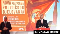 Predsednik Crne Gore Milo Đukanovic u govoru na Kongresu DPS-a u Podgorici, 24. januar 2021. 