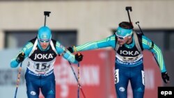 The biathlon world championships are taking place in Hochfilzen, Austria.