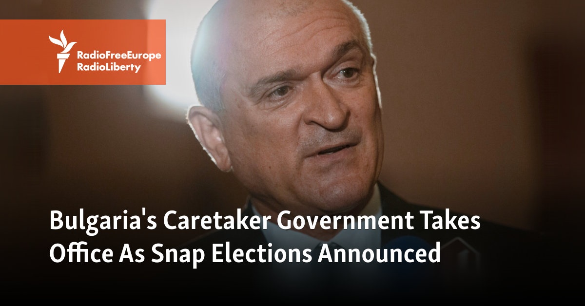 Bulgaria's Caretaker Government Takes Office As Snap Elections Announced - Vimarsana News