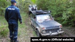 Евакуація автомобіля в Кримських горах, 26 травня 2017 року