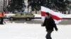 Віцебск: пад бел-чырвона-белым сьцягам на каньках