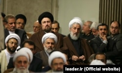 کاظم صدیقی در جمع برخی مقامات حکومتی در دیدار با رهبر جمهوری اسلامی