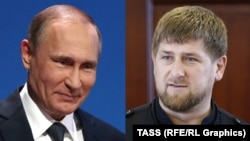 Chechen leader Ramzan Kadyrov (right) has played down implied criticism from Russian President Vladimir Putin (left) during the Kremlin leader's annual call-in with the public. In unusually forthright comments, Putin warned Chechnya's leadership that they should make sure their actions don't "damage stability" in the Caucasus region and beyond. 