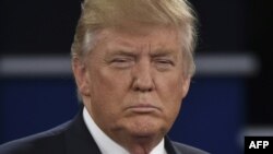 Кандидат в президенты США от Республиканской партии Дональд Трамп. Сент-Луис, 9 октября 2016 года.