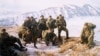 Псковские десантники на месте гибели 6-й роты в Аргунском ущелье, Чечня