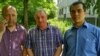Адвокат Андрей Собинин, журналист Николай Семена и адвокат Эмиль Курбединов, 14 июня 2017 года 
