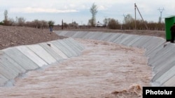 Armenia -- An irrigation canal in Armavir region.