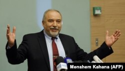 Fostul ministru israelian al apărării, Avigdor Lieberman, Ierusalim, 14 noiembrie 2018