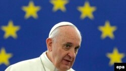 Рим Папасы Франциск. Страсбург, 25 қараша 2014 жыл.
