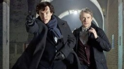 Кадр из сериала "Шерлок". 