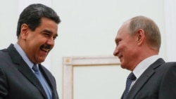 Russian President Vladimir Putin (right) with his Venezuelan counterpart Nicolas Maduro in 2017