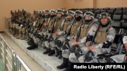 Officers of the Afghan National Police.