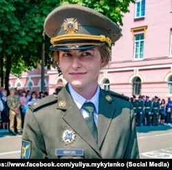 Цього року Юлія Микитенко стане командиром першого в історії військового ліцею ім. І. Богуна взводу дівчат