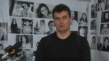 Inginerul Serghei Cocârlă în studioul Europei Libere la Chișinău