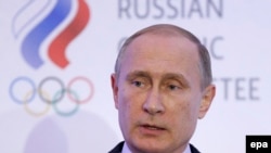 Predsjednik Rusije Vladimir Putin na svjetskom forumu olimpijaca u Moskvi, oktobar 2015. 