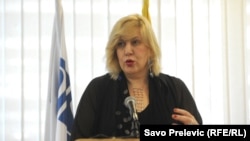 Montenegro - OSCE Representative on Freedom of the Media Dunja Mijatović, Podgorica, 2Jul2014.