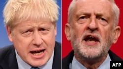 Lider Konzervativaca i britanski premijer Boris Johnson i lider Laburista Jeremy Corbyn 