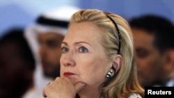 Turkey -- U.S. Secretary of State Hillary Clinton attends the Libya contact group meeting in Istanbul, 15Jul2011