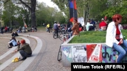 Manifestanți la Berlin