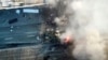 Момент удару по російському танку з маркуванням «Z» у Маріуполі. Скріншот з відео, яке було оприлюднене 16 березня 2022 року 
