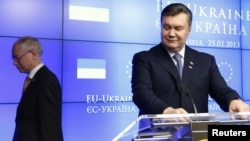Віктор Янукович на саміті Україна-ЄС, 25 лютого 2013 року