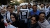 FILE: Journalists protest in Karachi Pakistan in February.