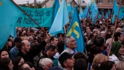 Траурный митинг крымских татар 18 мая 2014 года в Симферополе