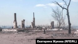 Усть-Ималка после пожара, апрель, 2019
