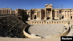 The second-century Roman amphitheater in Palmyra (file photo)