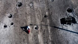 Поврежденный Антоновский мост через Днепр в Херсоне