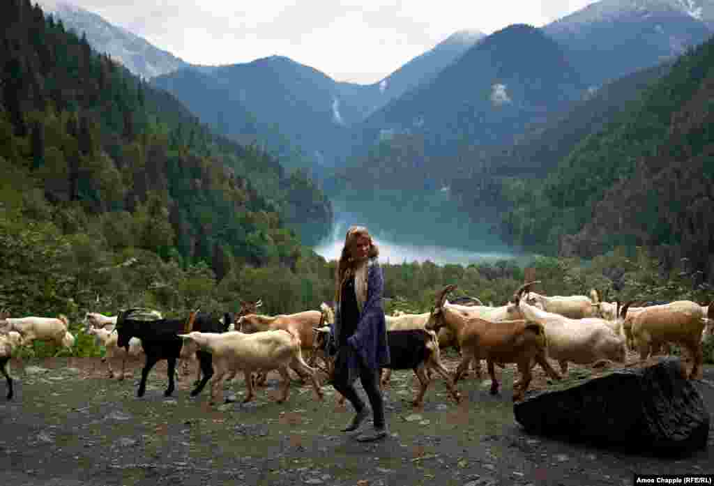 A Russian tourist in the Abkhaz mountains. Abkhazia&#39;s current attitude towards Russia is one of gratitude for their assistance and recognition, but also one of wariness. One hotelier told RFE/RL in 2014 &quot;If Russia tries another Crimea here they&#39;ll end up with another Chechnya.&quot;