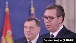 Milorad Dodik i Aleksandar Vučić, Beograd