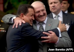Президент Венесуели Мадуро і президент Білорусі Лукашенко. Каракас, 2012 рік