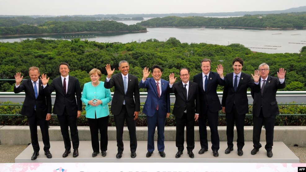 Liderët e vendeve të G7-tës në samitin dyditësh në Japoni