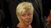 The leader of Norway's Progress Party, Siv Jensen, attends a Mass for victims of the July 22 government office bombing and shooting spree at a youth camp, at the Domkirken Church in Oslo on July 24.