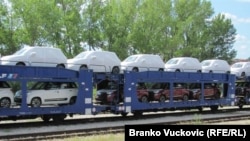 Izvoz automobila Fiata iz Kragujevca