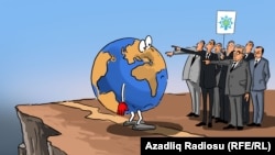 Azərbaycan hakimiyyəti və dünya ictimaiyyəti. Karikatura (2016)