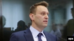 Российский оппозиционер Алексей Навальный в суде. Москва, 30 мая 2017 года.