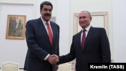 Vlagyimir Putyin orosz és Nicolás Maduro venezuelai elnök találkozója a Kremlben, Moszkvában 2019. szeptember 25-én