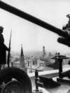 Зенитное орудие на защите Кремля, 1941 год