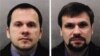Aleksandr Petrov (left) and Ruslan Boshirov have been identified by the U.K. in the poisoning of Sergei Skripal and his daughter Yulia.