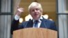 Boris Johnson addresses staff inside the Foreign Office in London on July 14, a day after being appointed Britain's Foreign Secretary. 