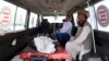 An Afghan boy injured in the fighting in Ghazni in Maidan Shar near Kabul on August 13.