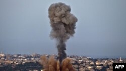 Газага абадан сокку урулгандан кийинки бир көрүнүш. 16-ноябрь, 2012-жыл. 